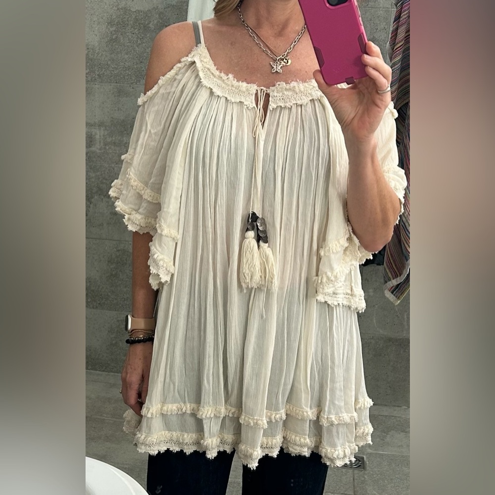 Boho lacy Raga top